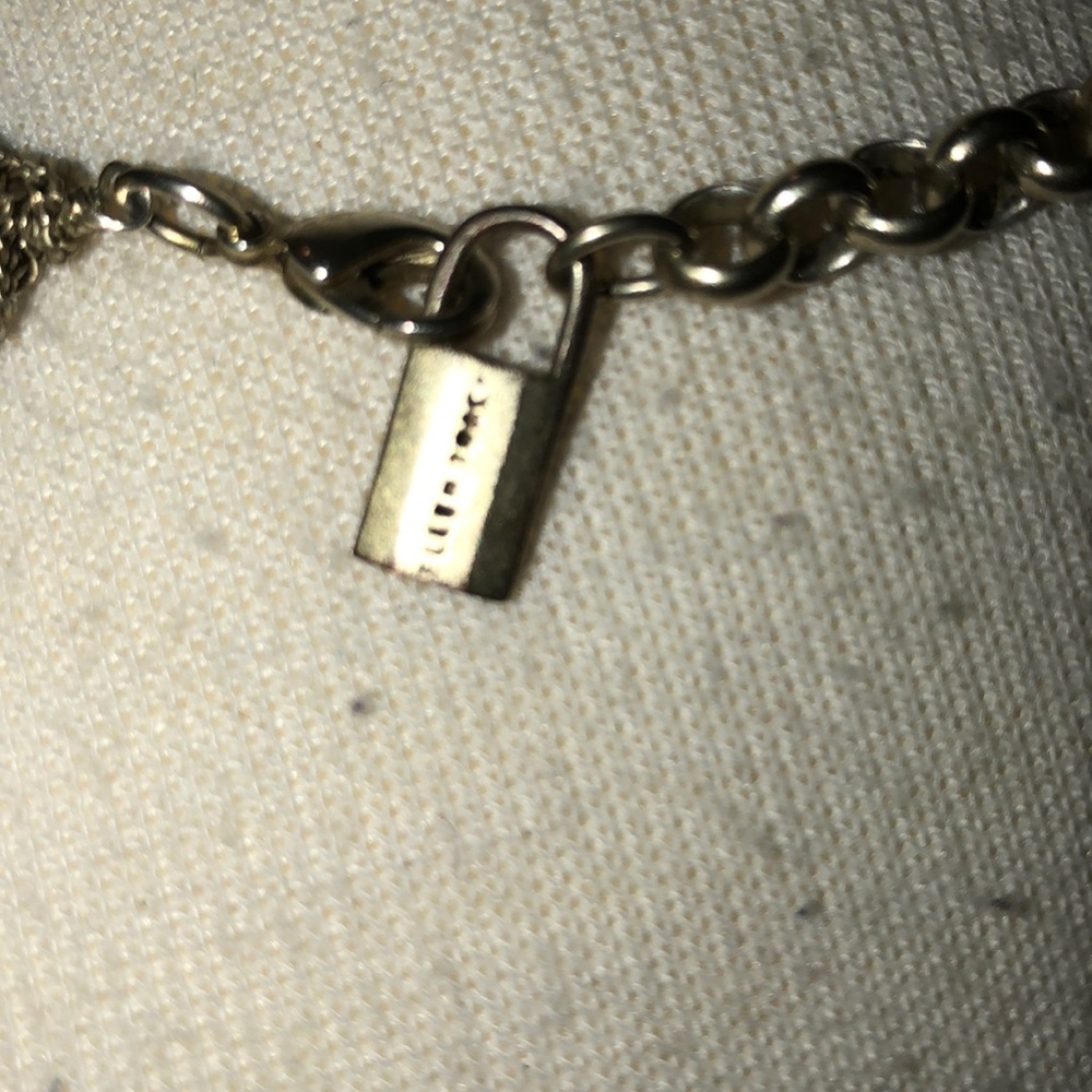 VINTAGE ELLE 1980s Super cool silver necklace - Picture 6 of 6